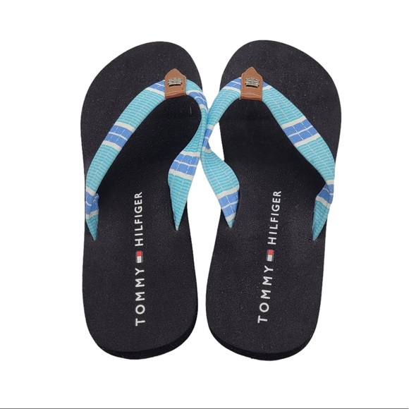 NWOT Tommy Hilfiger Women’s Miami Prep Canvas Flip Flop Size 8 - Picture 4 of 11
